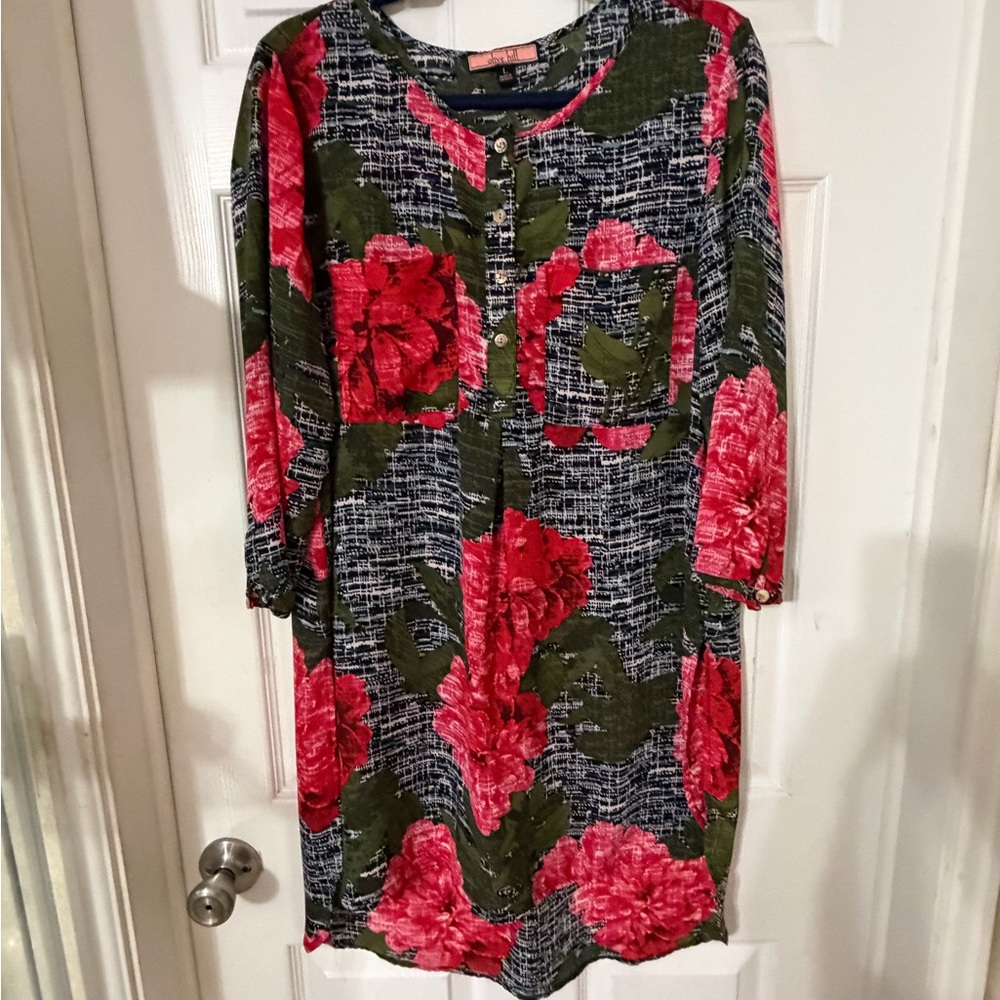 Floral Print Women's Tunic Top